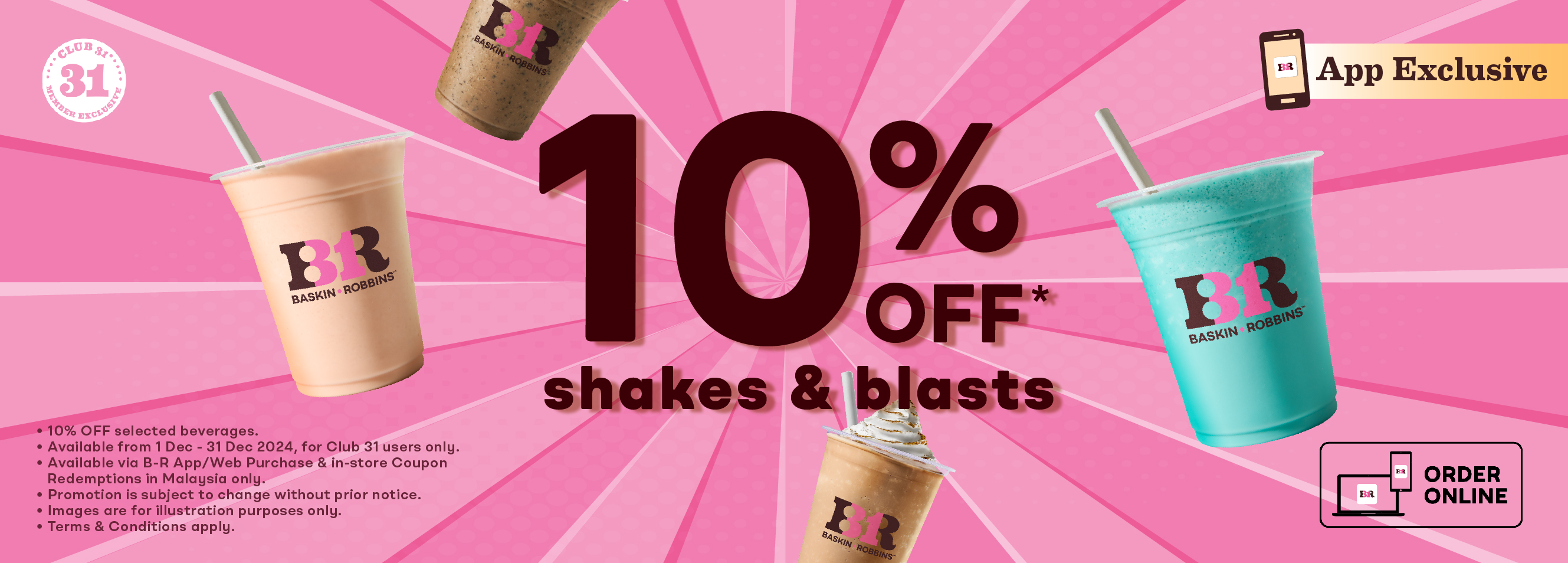 Beverage 10% on App